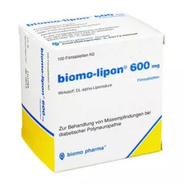 BIOMO-lipon 600 mg filmsko obložene tablete, 100 kos