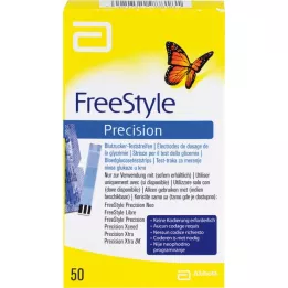 FREESTYLE Natančni lističi za merjenje glukoze v krvi brez kodiranja, 50 kos