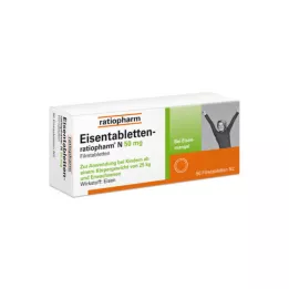 EISENTABLETTEN-ratiopharm N 50 mg filmsko obložene tablete, 50 kos