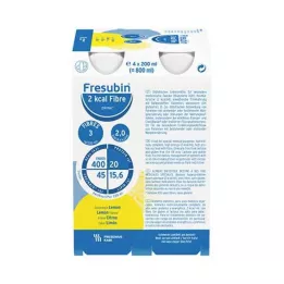 FRESUBIN 2 kcal Vlaknine DRINK Steklenička za pitje Lemon, 24X200 ml