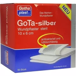 GOTA SILBER Obliž za rane 6x10 cm sterilen, 50 kom