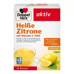DOPPELHERZ pekoča limona vitamin C+cink zrnca, 10 kos