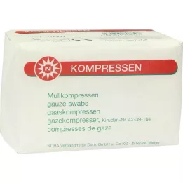 MULLKOMPRESSEN 7,5x7,5 cm nesterilni 8-smerni, 100 kos