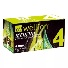 WELLION MEDFINE plus igle za pisala 4 mm, 100 kos