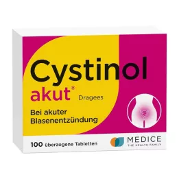 CYSTINOL akutni dražeji, 100 kos