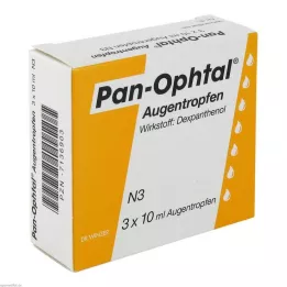 PAN OPHTAL Kapljice za oko, 3X10 ml