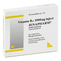 VITAMIN B12 1.000 μg Injekt Jenapharm ampule, 10X1 ml