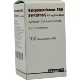 CALCIUMCARBONAT 500 žvečljivih tablet, 100 kosov