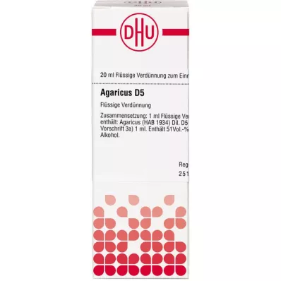 AGARICUS D 5 Razredčitev, 20 ml