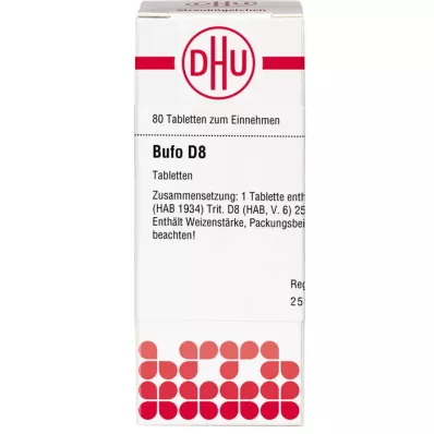 BUFO D 8 tablet, 80 kos BUFO D 8 tablet, 80 kos