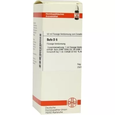 BUFO D 6 Razredčitev, 50 ml BUFO D 6 Razredčitev, 50 ml