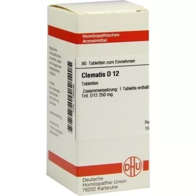 CLEMATIS D 12 tablet, 80 kos CLEMATIS D 12 tablet, 80 kos