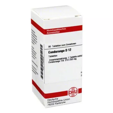 CONDURANGO D 12 tablet, 80 kos