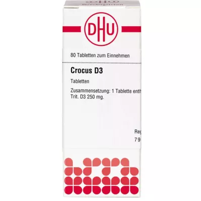 CROCUS D 3 tablete, 80 kos