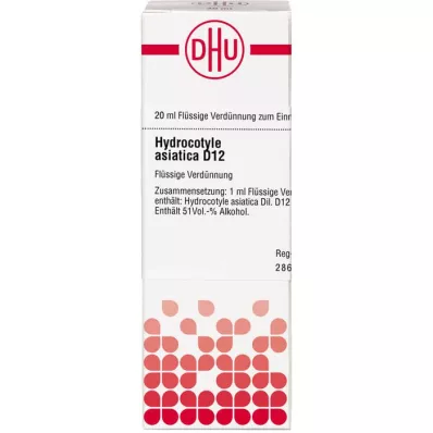 HYDROCOTYLE asiatica D 12 Razredčitev, 20 ml HYDROCOTYLE asiatica D 12 Razredčitev, 20 ml