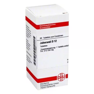 JABORANDI D 12 tablet, 80 kos