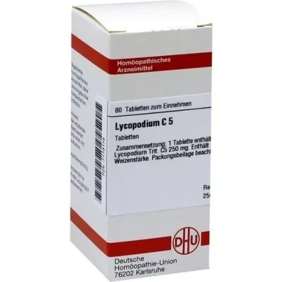 LYCOPODIUM C 5 tablet, 80 kos LYCOPODIUM C 5 tablet, 80 kos