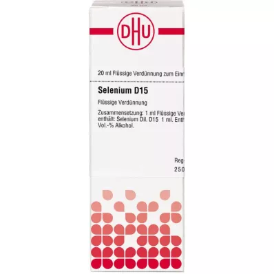 SELENIUM D 15 Razredčitev, 20 ml SELENIUM D 15 Razredčitev, 20 ml