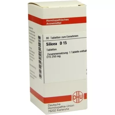 SILICEA D 15 tablet, 80 kos SILICEA D 15 tablet, 80 kos