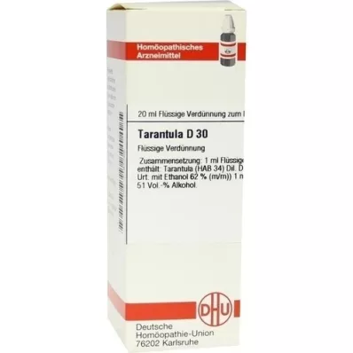 TARANTULA D 30 razredčitev, 20 ml TARANTULA D 30 razredčitev, 20 ml