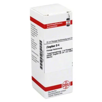 ZINGIBER D 4 Razredčitev, 20 ml