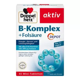 DOPPELHERZ B-complex+folna kislina tablete, 45 kom