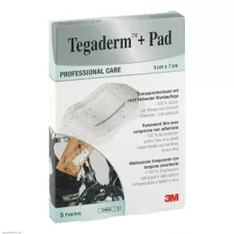 TEGADERM 3M Plus blok 5x7 cm, pripravljen za uporabo 3582NP, 5 kosov
