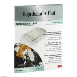 TEGADERM 3M Plus blok 9x10 cm, pripravljen za uporabo 3586NP, 5 kosov