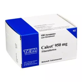 CALCET 950 mg filmsko obložene tablete, 100 kos