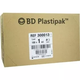 BD PLASTIPAK Tuberkulinsko pršilo 1 ml brez kanile, 100X1 ml