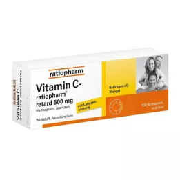 VITAMIN C-RATIOPHARM retard 500 mg kapsule, 100 kos