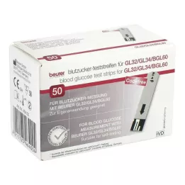 BEURER GL32/GL34/BGL60 lističi za merjenje glukoze v krvi, 50 kos