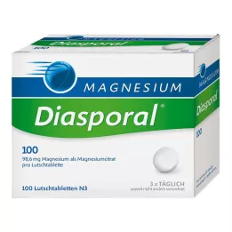 MAGNESIUM DIASPORAL 100 pastil, 100 kos