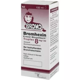 BROMHEXIN Krewel Meuselb Kapljice 8 mg/ml, 100 ml