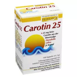 CAROTIN 25 kapsul iz čistega zlata, 100 kos