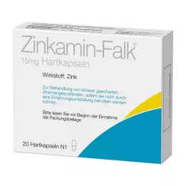 ZINKAMIN Falk 15 mg trde kapsule, 20 kos