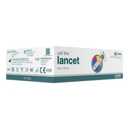 Klinion Soft fine barvne lancete 28 G, 110 kos