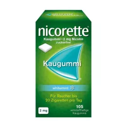 NICORETTE Žvečilni gumi 2 mg whitemint, 105 kos