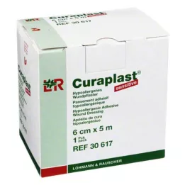 CURAPLAST Obloga za rane sensitiv 6 cmx5 m, 1 kos