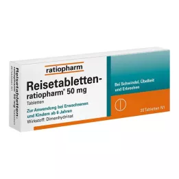 REISETABLETTEN-ratiopharm, 20 kos