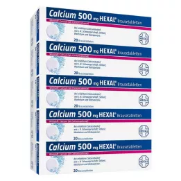 CALCIUM 500 HEXAL šumeče tablete, 100 kos