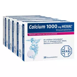 CALCIUM 1000 HEXAL šumeče tablete, 100 kos