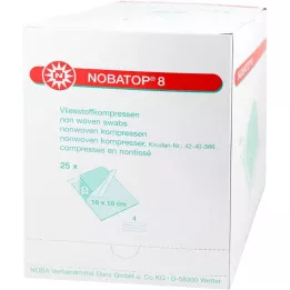 NOBATOP 8 kompres 10x10 cm sterilne, 25X5 kom