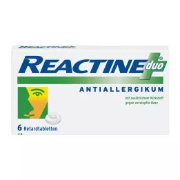 REACTINE duo tablete s podaljšanim sproščanjem, 6 kos