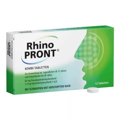 RHINOPRONT Kombinirane tablete, 12 kos RHINOPRONT Kombinirane tablete, 12 kos