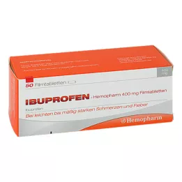 IBUPROFEN Hemopharm 400 mg filmsko obložene tablete, 50 kos