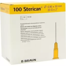 STERICAN Kanile 20 Gx2 0,9x50 mm, 100 kos