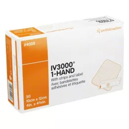 OPSITE IV 3000 10x12 cm prozorna fiksacija kanile, 50 kos