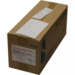 ISOTONISCHE Fiziološka raztopina 0,9% Bernburg Inf.-L.Glas, 10X500 ml