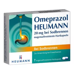 OMEPRAZOL Heumann 20 mg b.Sodbr.trde kapsule, odporne na želodčno kislino, 7 kos